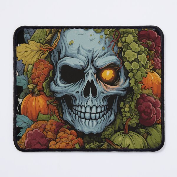 Item preview, Plant Skull (for black background) designed and sold by TheFrenchVegan.