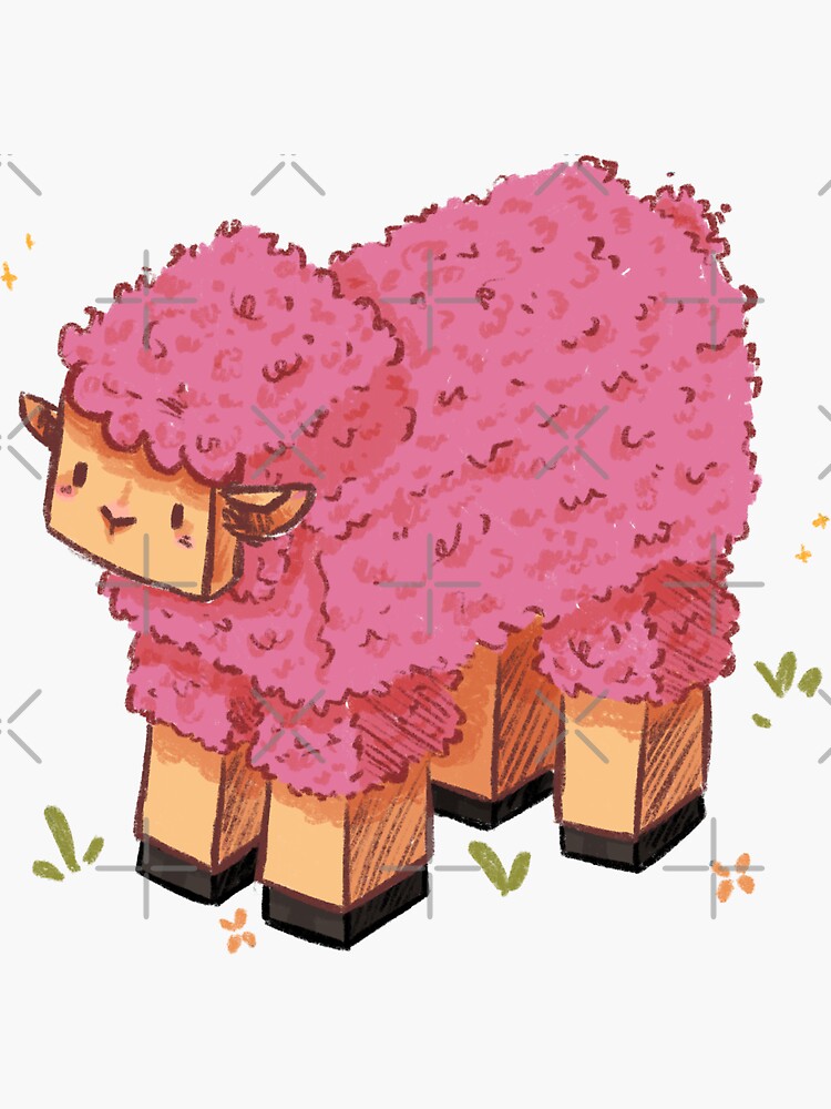 minecraft mouton rose