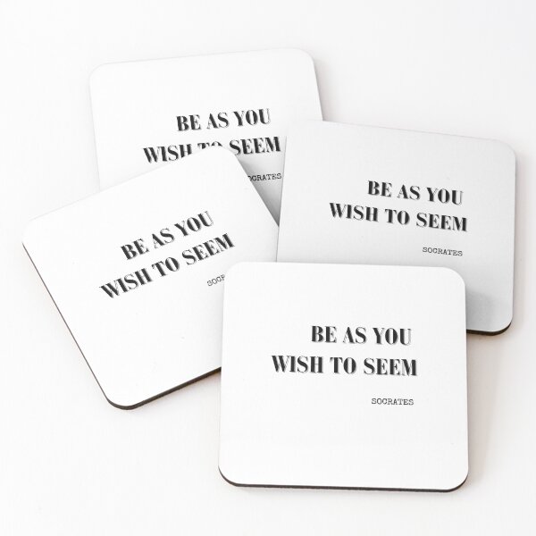 Item preview, Be As You Wish To Seem-Socrates Philosophical quote designed and sold by HomeArtStudio.