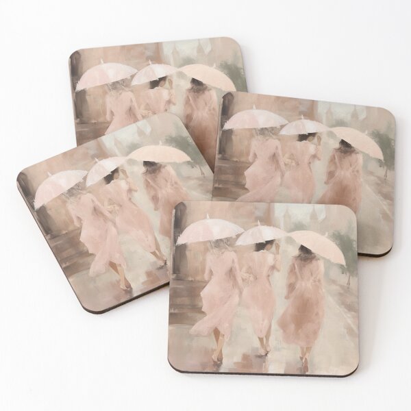Item preview, Coquette aesthetic vintage painting of girl friends designed and sold by Coquette Art.