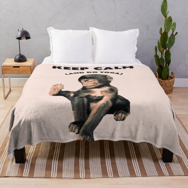 Item preview, Cute Yoga Monkey "Keep calm and do Yoga" designed and sold by SalogwynLifeArt.
