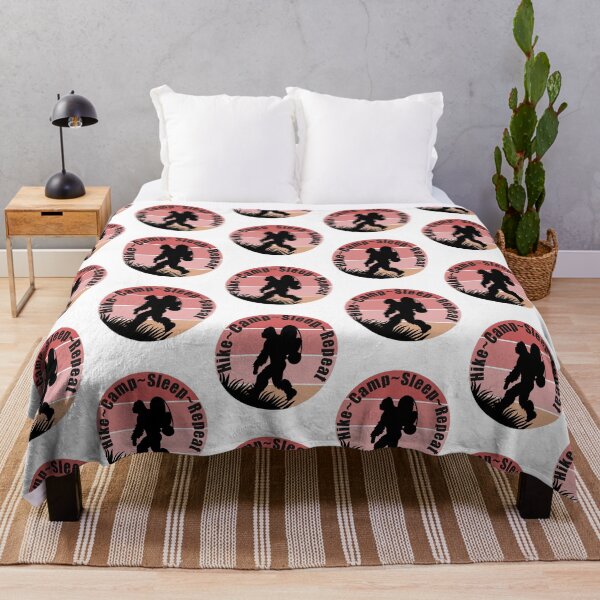Item preview, Hike Camp Sleep Repeat Big Foot Funny designed and sold by Redmanrooster.