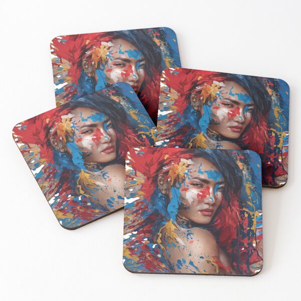 Item preview, The vibrant graffiti mural featured a stunning color splash that beautifully depicted a Thai girl, capturing her essence with every stroke of the artist's spray can. designed and sold by Best-Art-32.