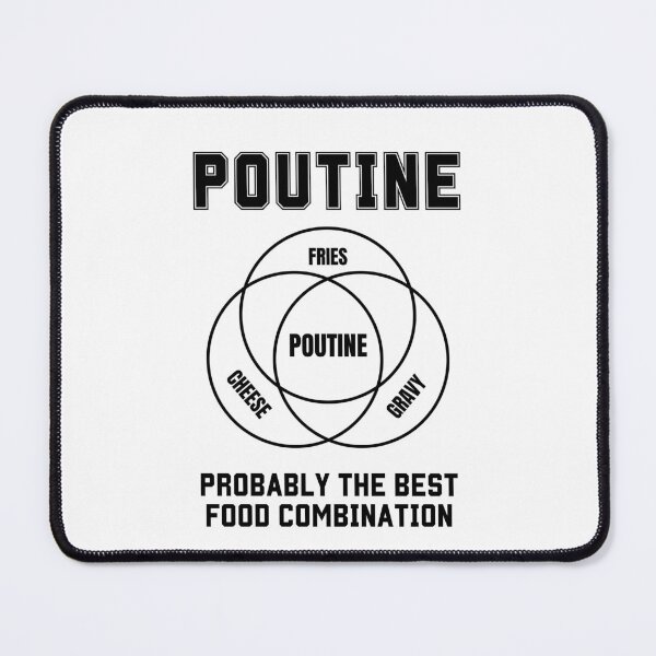 Item preview, Poutine Probably the Best Food Combination Venn diagram designed and sold by WhitepaperStyle.