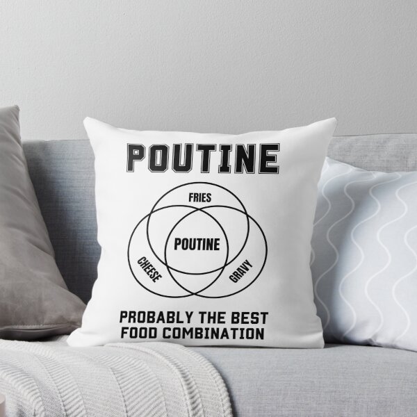 Item preview, Poutine Probably the Best Food Combination Venn diagram designed and sold by WhitepaperStyle.