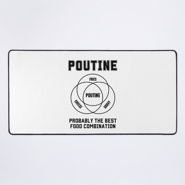 Item preview, Poutine Probably the Best Food Combination Venn diagram designed and sold by WhitepaperStyle.