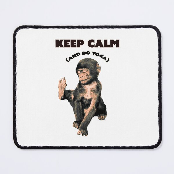 Item preview, Cute Yoga Monkey "Keep calm and do Yoga" designed and sold by SalogwynLifeArt.