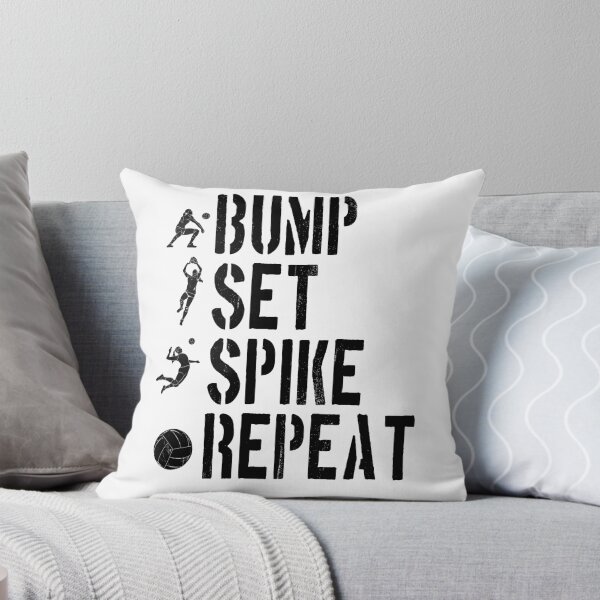 Item preview, bump set spike repeat design for volleyball fans designed and sold by ChaosEdits.