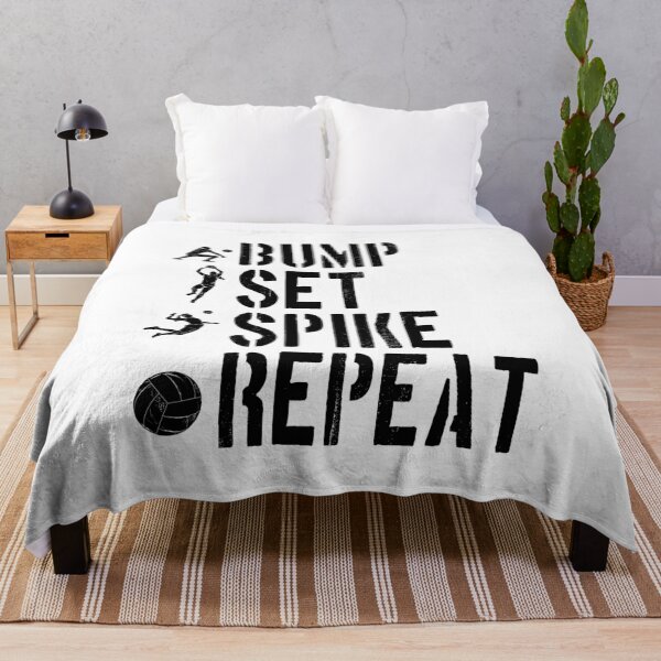 Item preview, bump set spike repeat design for volleyball fans designed and sold by ChaosEdits.