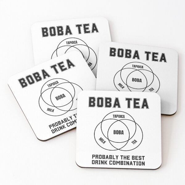 Item preview, Boba Tea Probably the Best Drink Combination Venn diagram designed and sold by WhitepaperStyle.