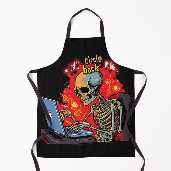 Item preview, Just To Circle Back On This (Angry Skeleton Email) designed and sold by Bug & Brush.