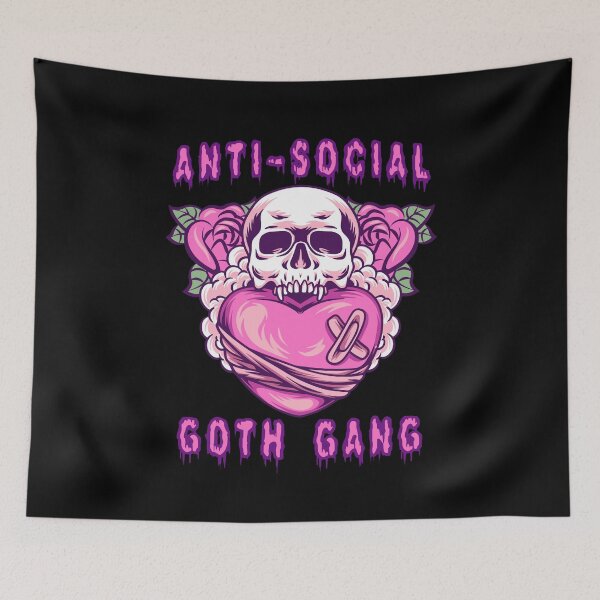 Item preview, Anti-social goth gang designed and sold by onemoremask.