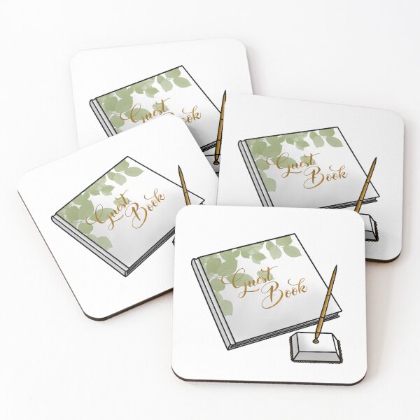 Item preview, Guest Book designed and sold by honeybeepaper.
