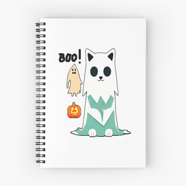 Item preview, Cute ghost cat Halloween  Hallows Eve Art  designed and sold by sdartproject.
