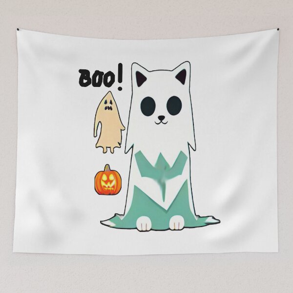 Item preview, Cute ghost cat Halloween  Hallows Eve Art  designed and sold by sdartproject.