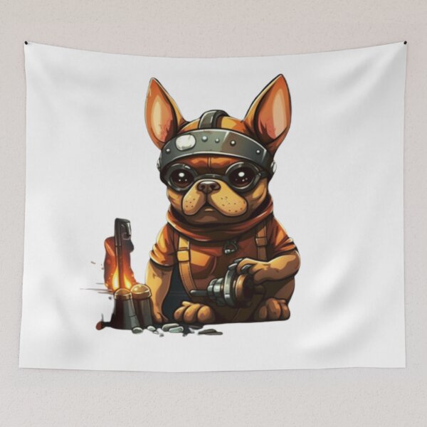 Item preview, Frenchie the Welder French Bulldog  designed and sold by PetsEnough.