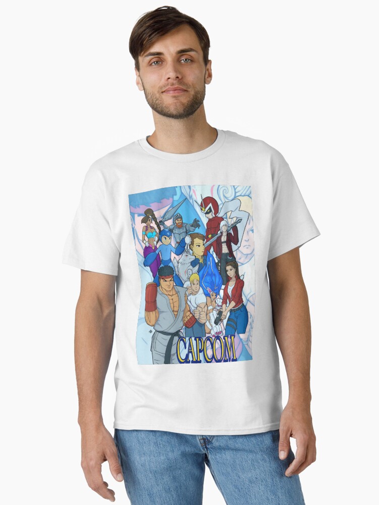 Thumbnail 2 of 7, Classic T-Shirt, Capcom All Stars designed and sold by Reflex76.