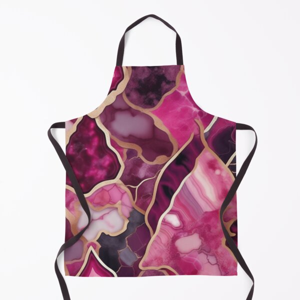 Artikelvorschau, Dunkelrosa Geode-Marmor mit Textur und Goldflecken entworfen und verkauft von BirdsnStuff.