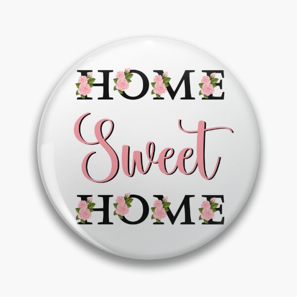 Item preview, HOME SWEETBHOME,  write text with Pink roses designed and sold by Ndli.