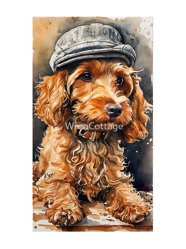 Thumbnail 5 of 5, iPhone Case, Dog in Cap designed and sold by WrenCottage.