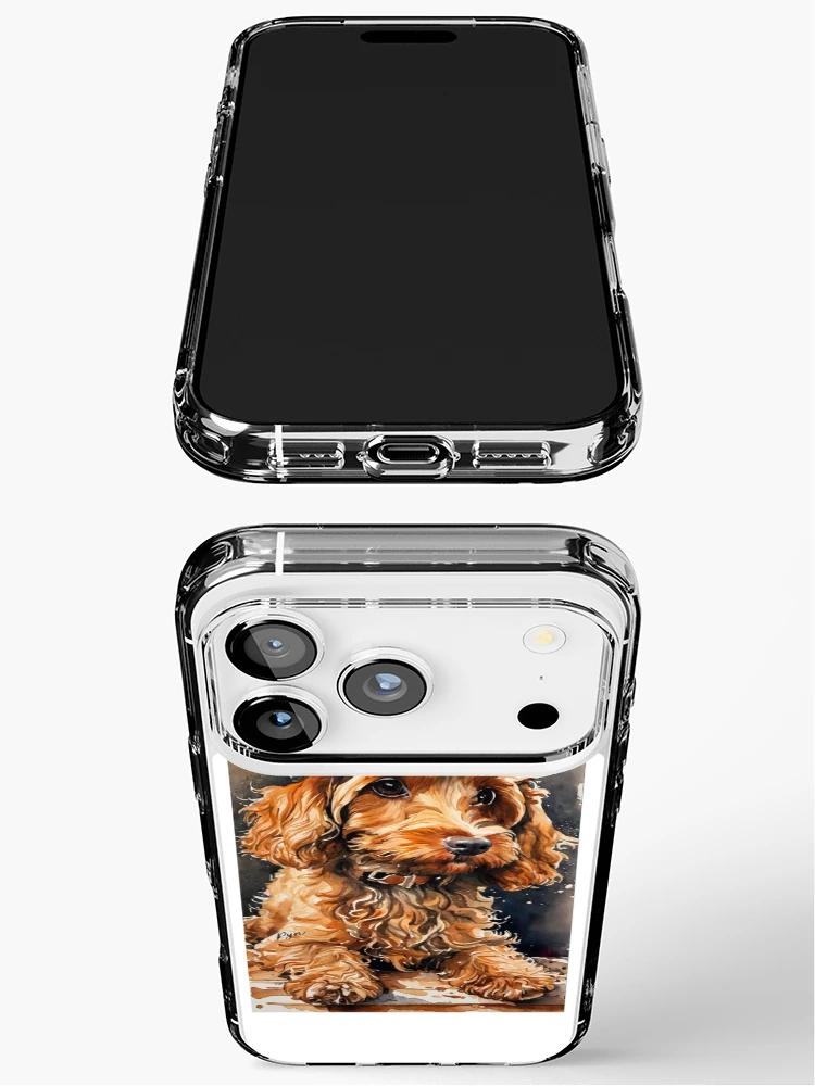 Thumbnail 3 of 5, iPhone Case, Dog in Cap designed and sold by WrenCottage.