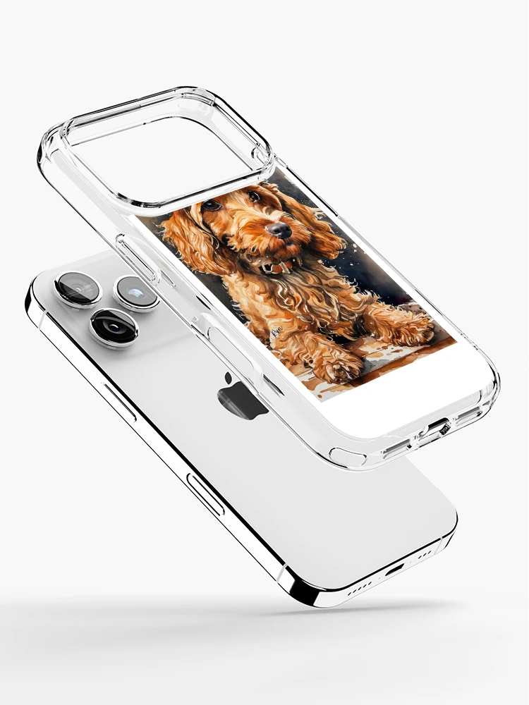 Thumbnail 2 of 5, iPhone Case, Dog in Cap designed and sold by WrenCottage.