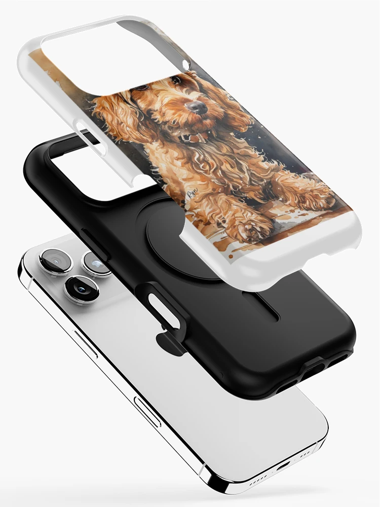 Thumbnail 2 of 4, iPhone Case, Dog in Cap designed and sold by WrenCottage.