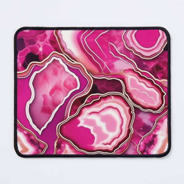 Item preview, Dark Pink Geode Marble with Texture and Gold Flecks  designed and sold by BirdsnStuff.