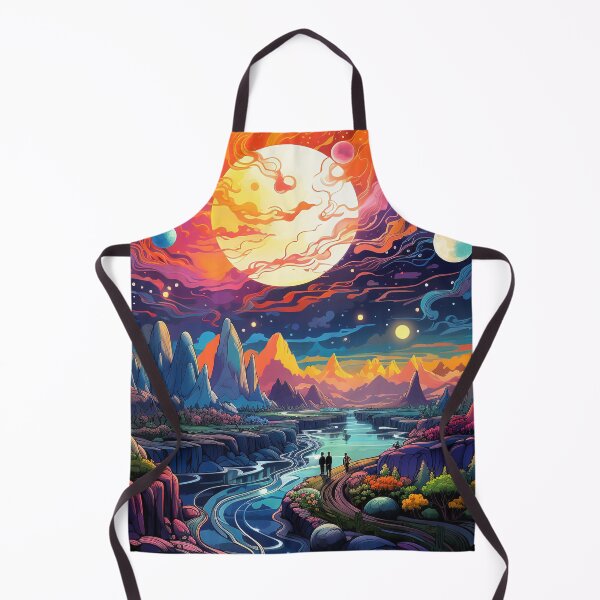 Item preview, Pastel Landscape Colorful Psychedelic Art designed and sold by Trippinink-.