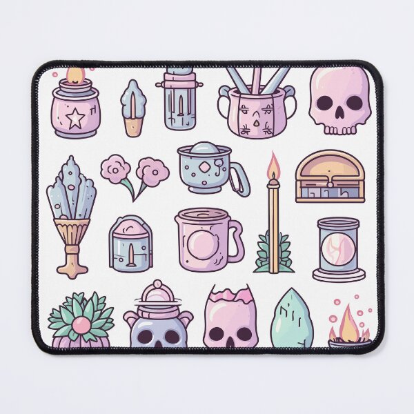 Item preview, Kawaii Witchcraft Supplies for Witches designed and sold by skullcap-prints.
