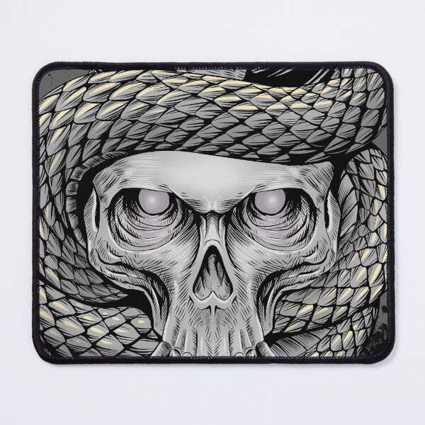 Item preview, THE SKULL AND SNAKE BW designed and sold by mhr24.