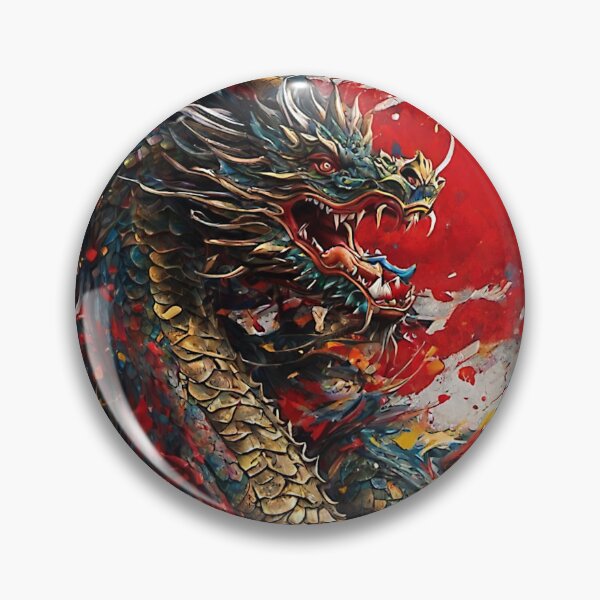 Item preview,  The graffiti artwork featured a vibrant color splash that brought a fierce and majestic dragon to life on the city's walls. designed and sold by Best-Art-32.