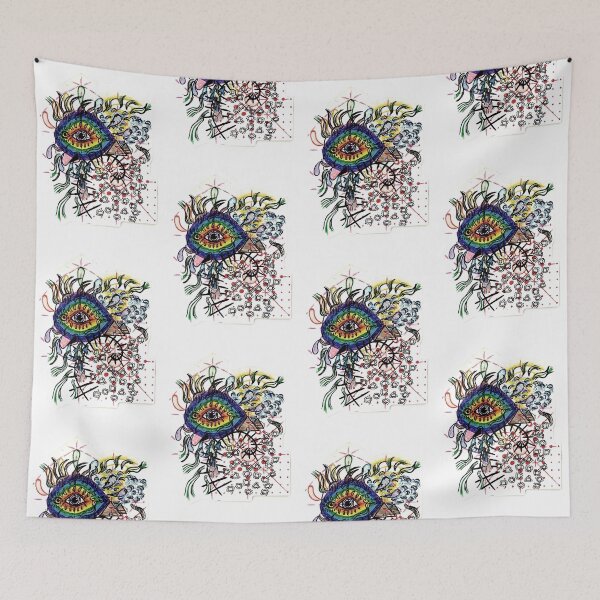 Item preview,  Pyramid eye abstraction designed and sold by Lucky Day Shop 777.