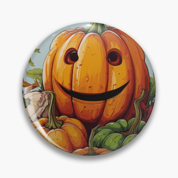 Item preview, halloween - Friendly Pumpkin designed and sold by TheFrenchVegan.