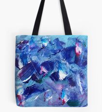 Blue Brush Tote Bag