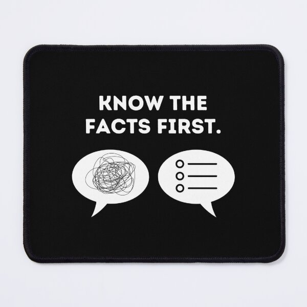 Item preview, Know Your Facts First - Law, Intellectual, Psychology, Psychiatry, Debate Jokes and Quotes designed and sold by ethanzakicab.