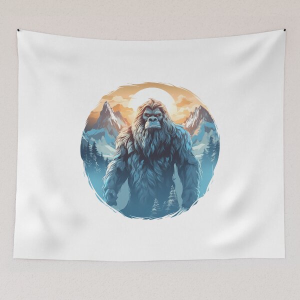 Item preview, Mystical Yeti: Guardian of the Frozen Peaks designed and sold by hamishby.