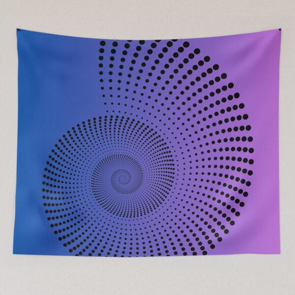 Item preview, psychedelic shell graphic design print designed and sold by dcrc.