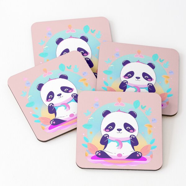 Item preview, Kawaii Panda Doing Yoga  designed and sold by Gilyglo.