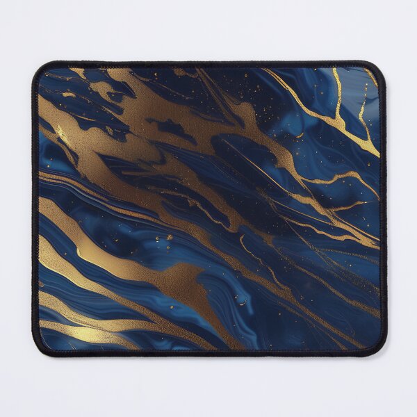 Item preview, Dark Blue Marble with Gold Flecks designed and sold by BirdsnStuff.