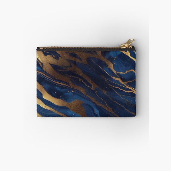 Item preview, Dark Blue Marble with Gold Flecks designed and sold by BirdsnStuff.