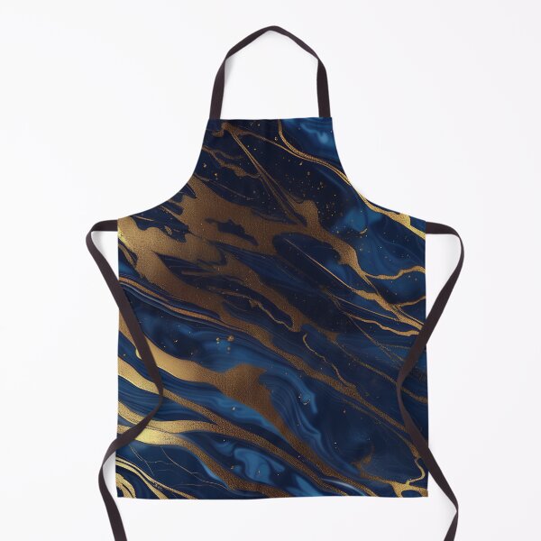Item preview, Dark Blue Marble with Gold Flecks designed and sold by BirdsnStuff.