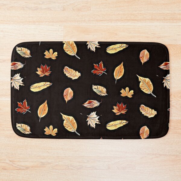 Item preview, Bright painted leaves on black designed and sold by FlowerandDesing.