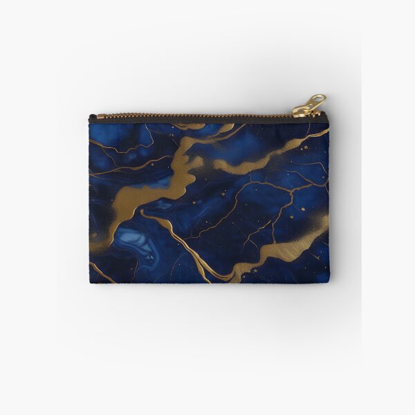 Item preview, Dark Blue Marble with Gold Flecks designed and sold by BirdsnStuff.