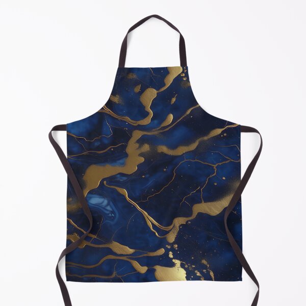 Item preview, Dark Blue Marble with Gold Flecks designed and sold by BirdsnStuff.