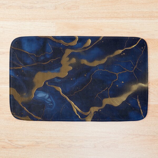 Item preview, Dark Blue Marble with Gold Flecks designed and sold by BirdsnStuff.