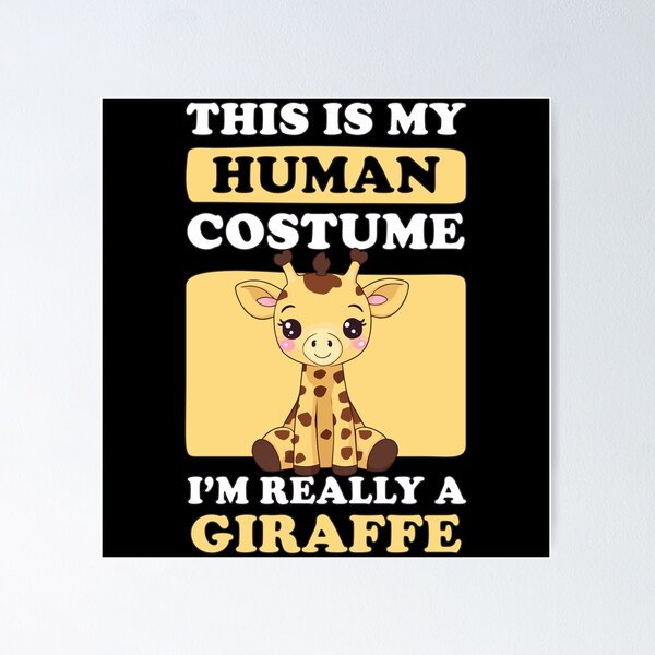 Item preview, This Is My Human Costume I'm Really a Giraffe - Giraffe Lover designed and sold by Ridaelb.