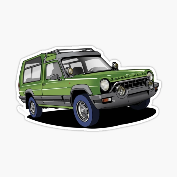 Autocollant "Équipements" Pour Compartiment Moteur Matra Talbot Rancho - Neuf - Made In France