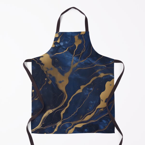 Item preview, Dark Blue Marble with Gold Flecks designed and sold by BirdsnStuff.