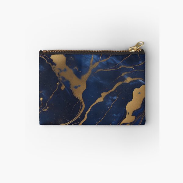 Item preview, Dark Blue Marble with Gold Flecks designed and sold by BirdsnStuff.